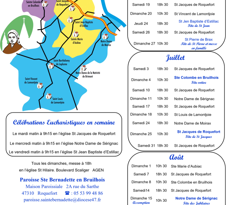 Paroisse Sainte Bernadette en Bruilhois
