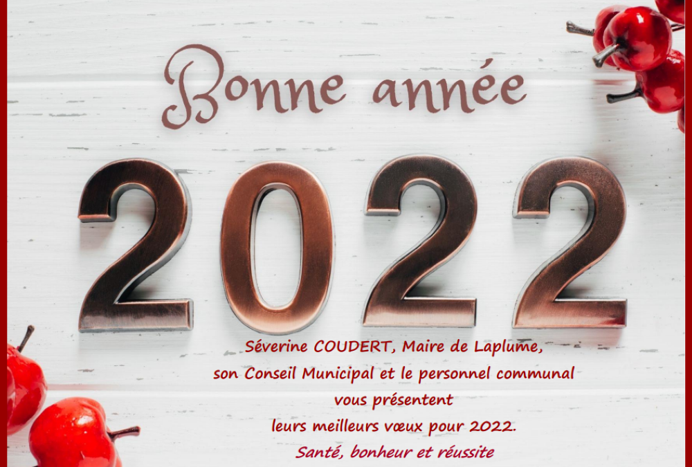 Meilleurs voeux pour cette nouvelle année