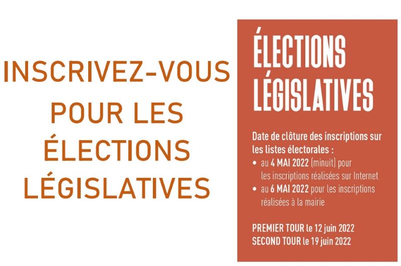 Inscription pour les élections législatives