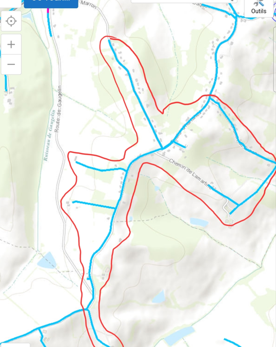 COUPURE Commune de LA PLUME et AUBIAC le 04/07/2022
