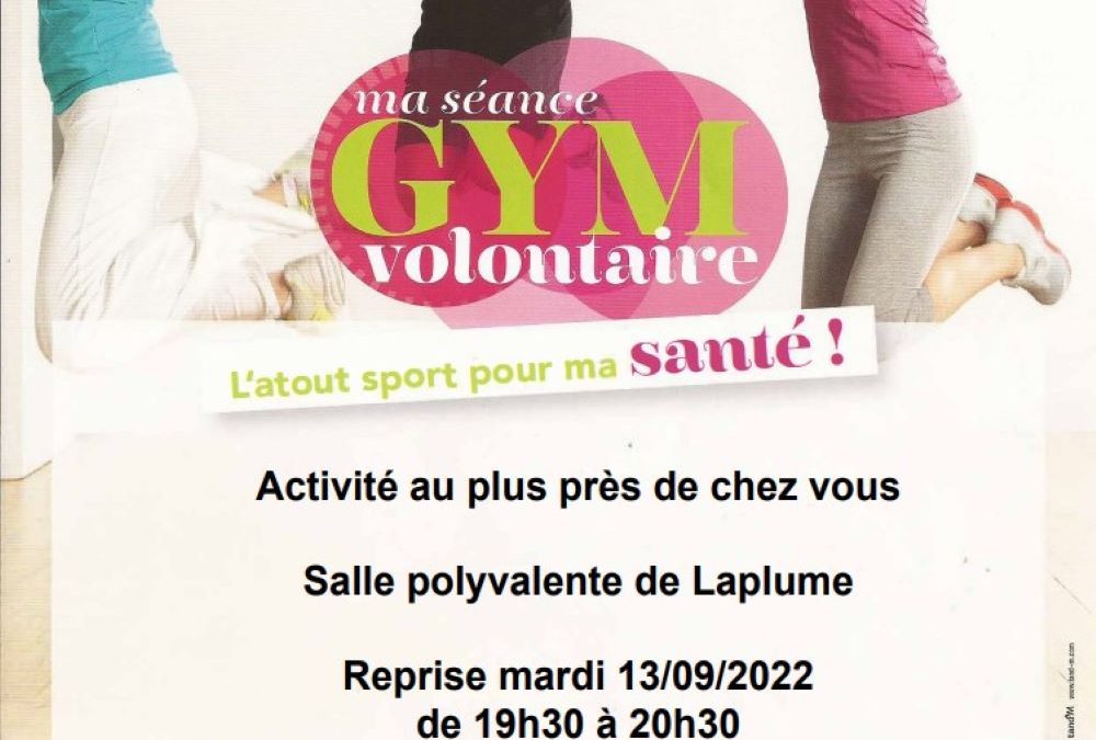 Ma séance GYM volontaire