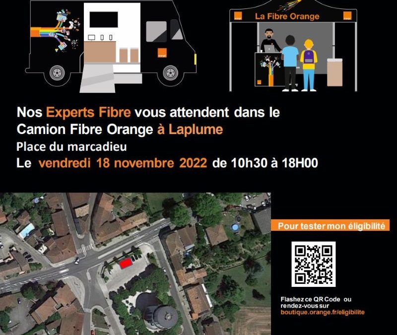 La fibre Orange arrive à Laplume